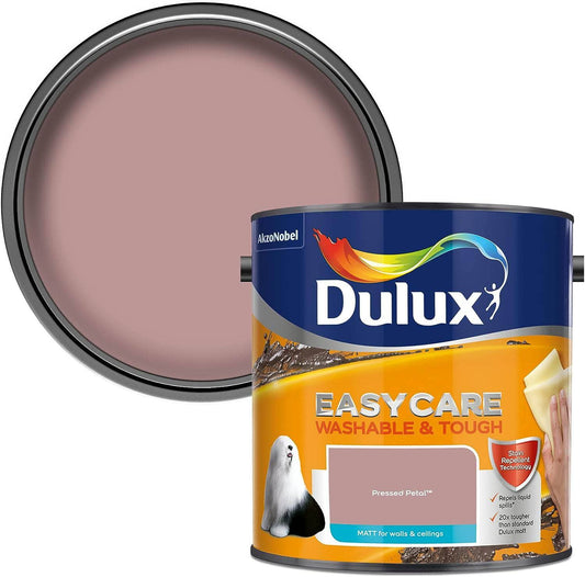 Paint  -  Dulux Easy Care Matt Emulsion 2.5L - Pressed Petal  -  60005863