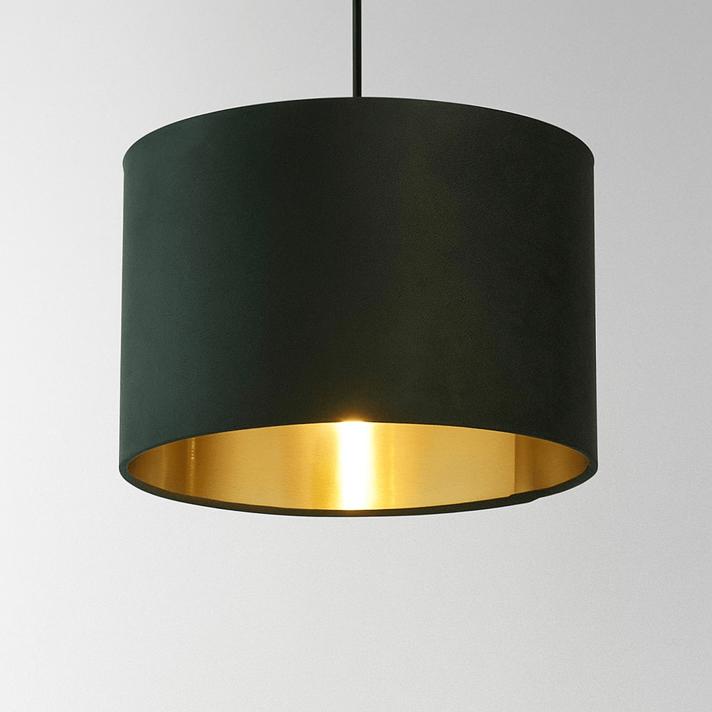 Lights  -  Forli Green Velvet Light Shade - 30cm  -  60006153