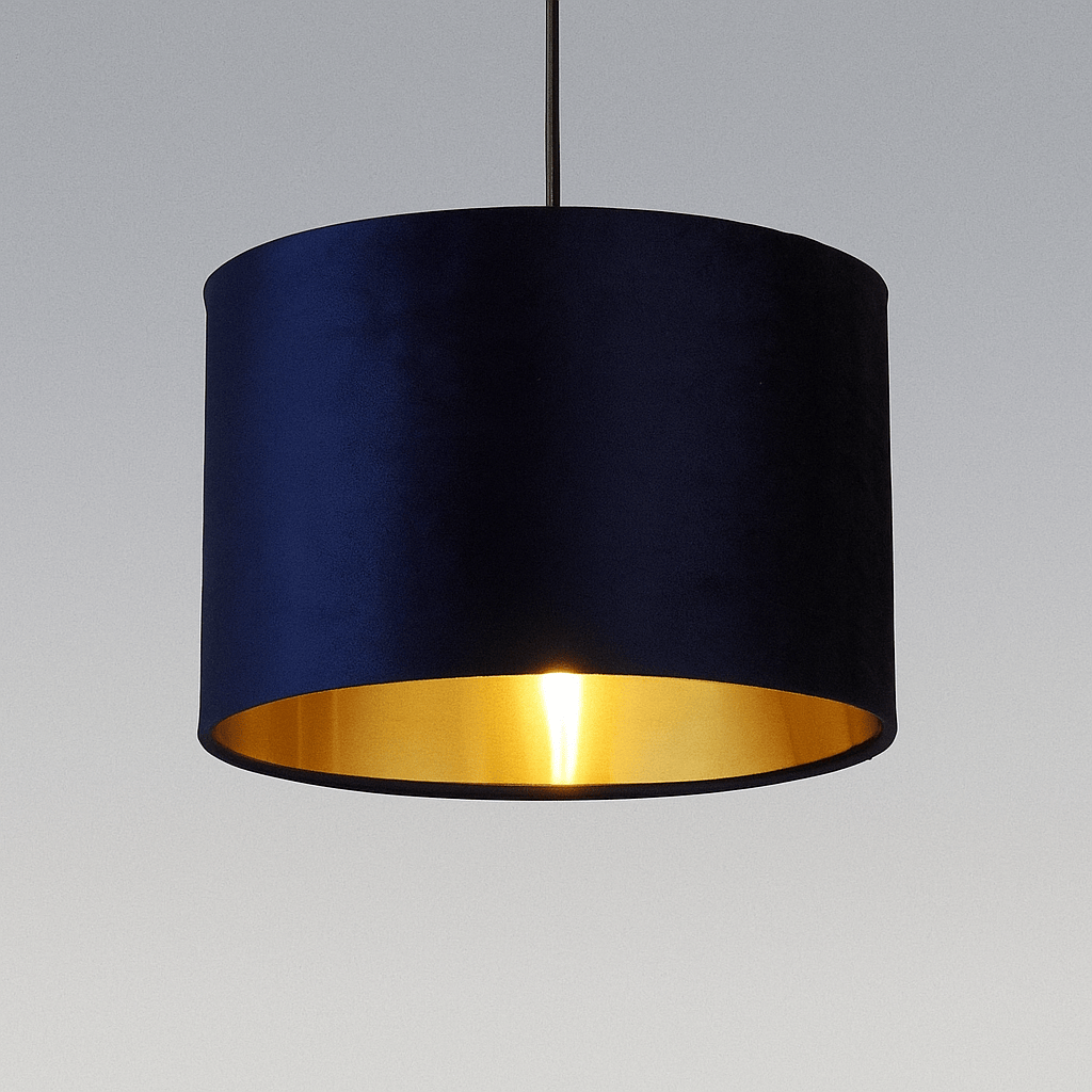 Lights  -  Forli Navy Velvet Light Shade - 30cm  -  60006159