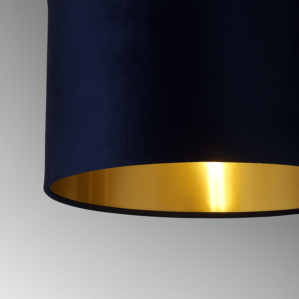 Lights  -  Forli Navy Velvet Light Shade - 30cm  -  60006159