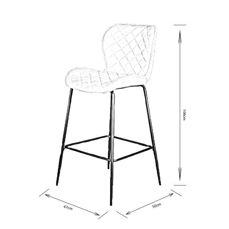 Furniture  -  Vancouver Barstool Taupe  -  60006478