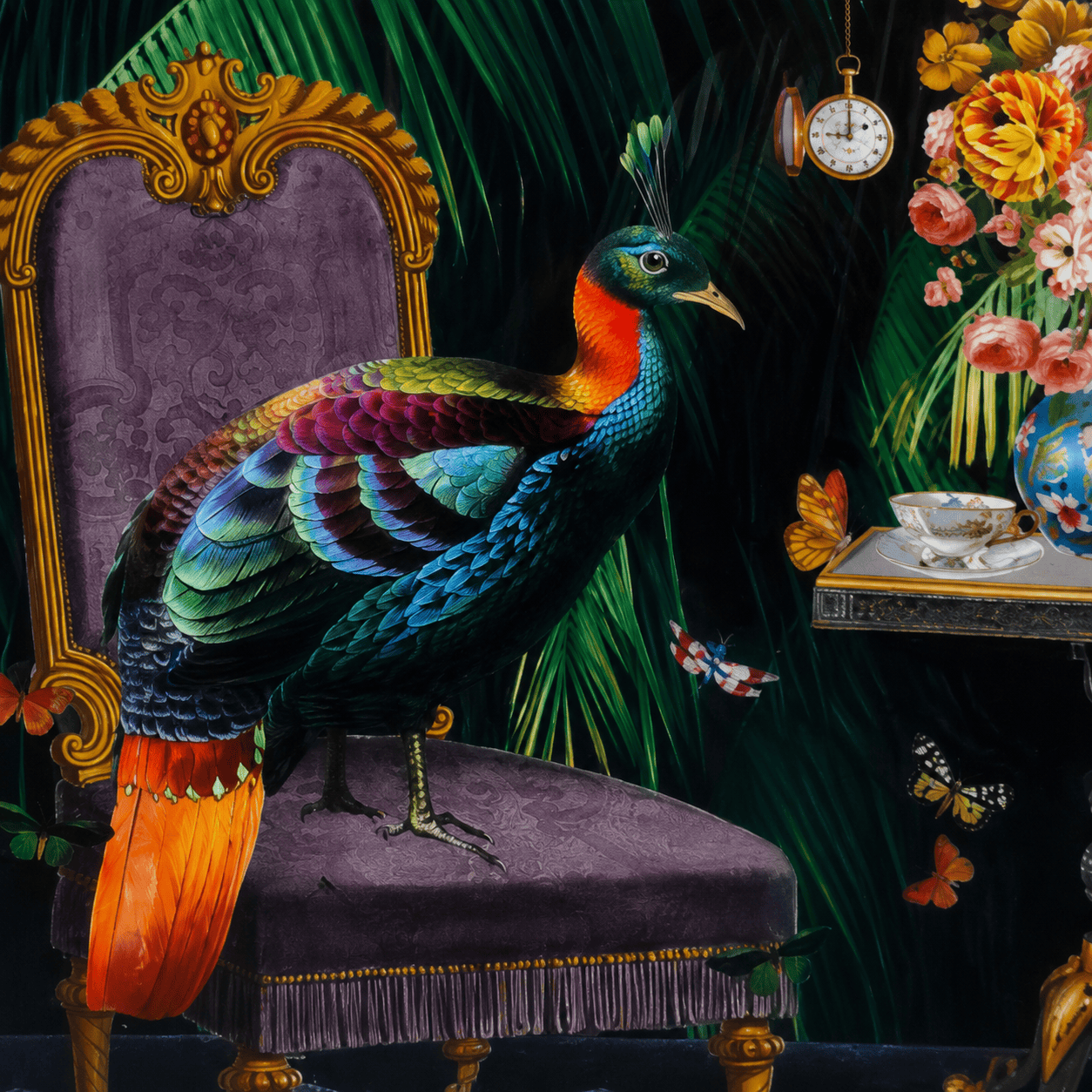 Pictures  -  60006777 Tea Time Painting - 85 x 85cm  -  60006777