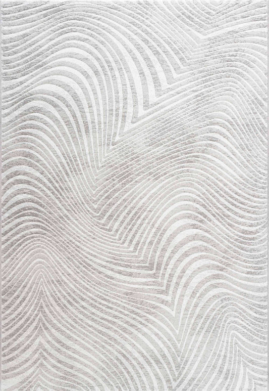 Rugs  -  Galleria Taupe & Cream Zebra Rug - Multiple Sizes  - 