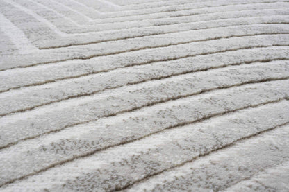 Rugs  -  Galleria Taupe & Cream Zebra Rug - Multiple Sizes  - 