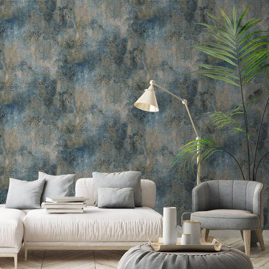 Wallpaper  -  Grandeco Castello Navy Wallpaper - 191701  -  60007611