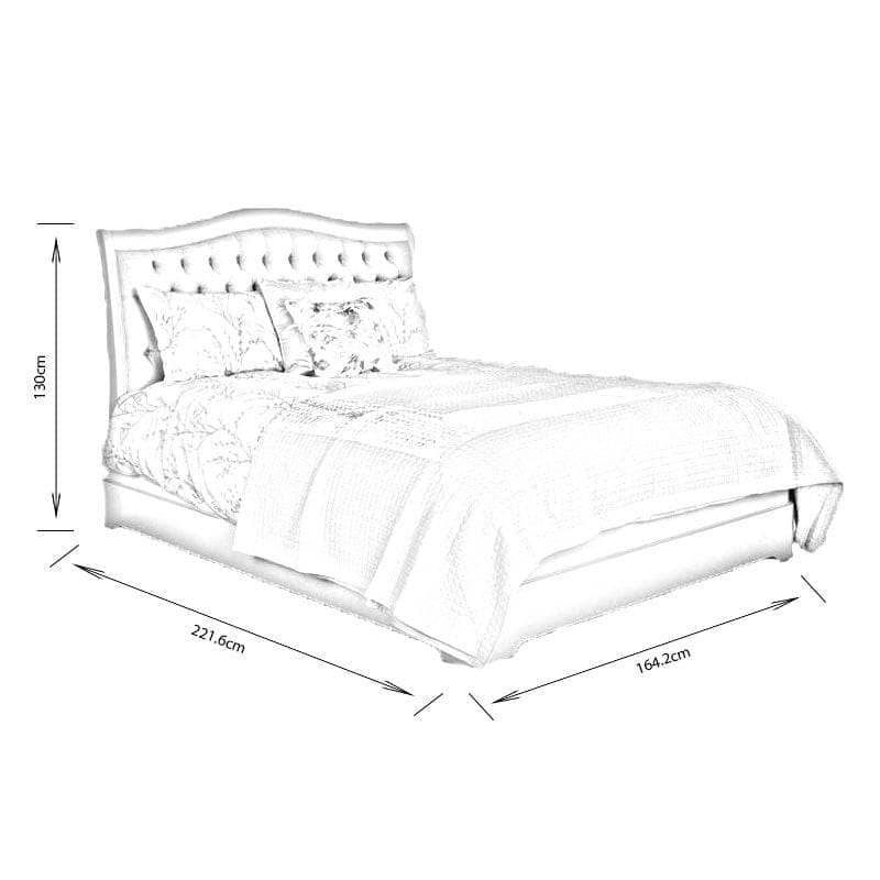 Furniture  -  Victoria King Size Bedframe - Taupe  -  60007785