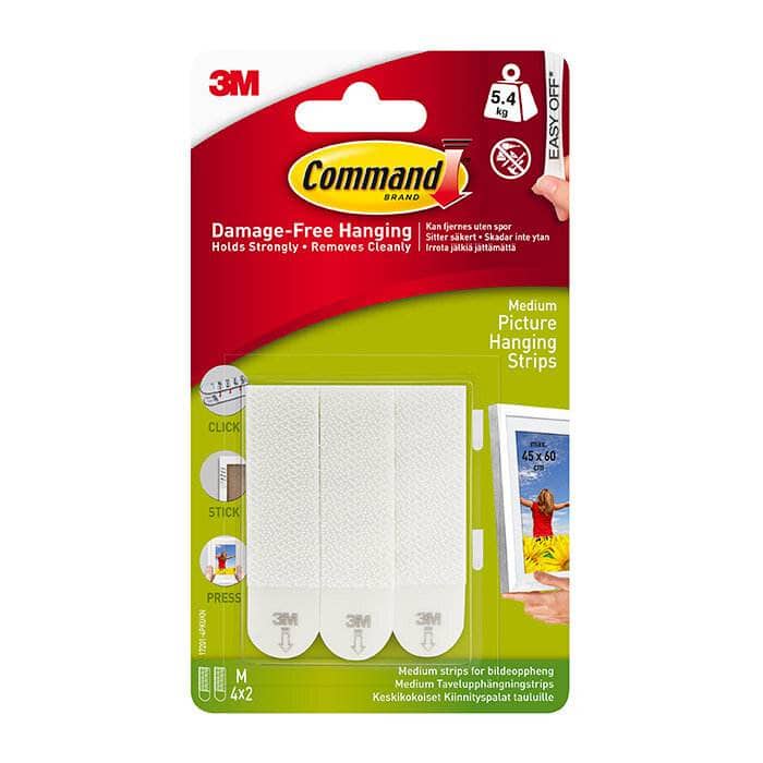 Pictures  -  Command Medium Picture Hanging Strips - 4 Pack  -  60007890