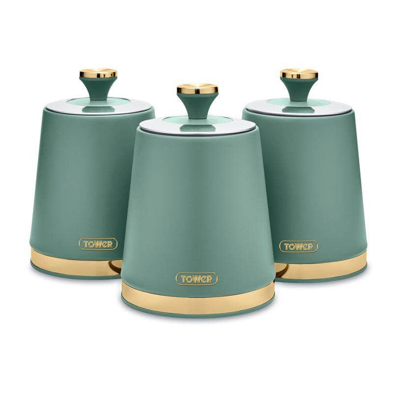 Kitchenware  -  Cavaletto Set Of 3 Canisters - Jade Green  -  60008039
