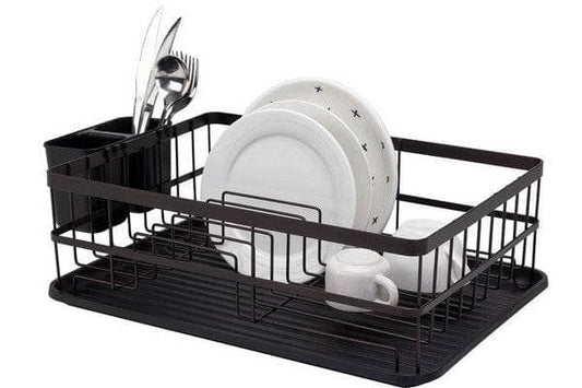  -  Flat Iron Dish Drainer - Black  -  60008124