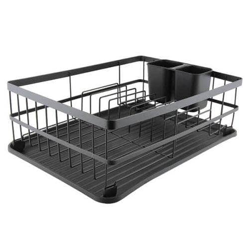 Kitchenware  -  Flat Iron Dish Drainer - Black  -  60008124