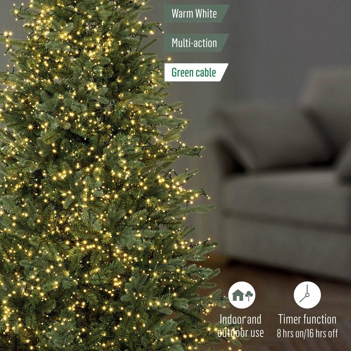 Christmas  -  240 LED Warm White Treebright Lights  -  60008337