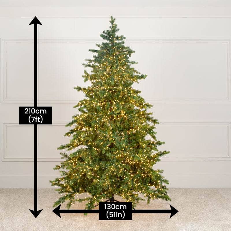 Christmas  -  Galloway Pre-Lit 4000 LED's Spruce Christmas Tree - 7 ft  -  60008507