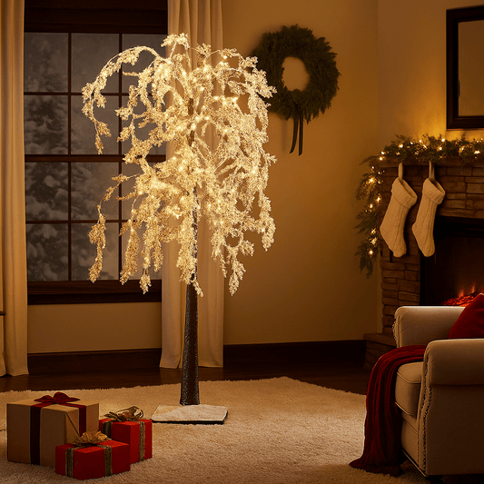 Christmas  -  White Micro LED Willow Tree - 180cm  -  60008572