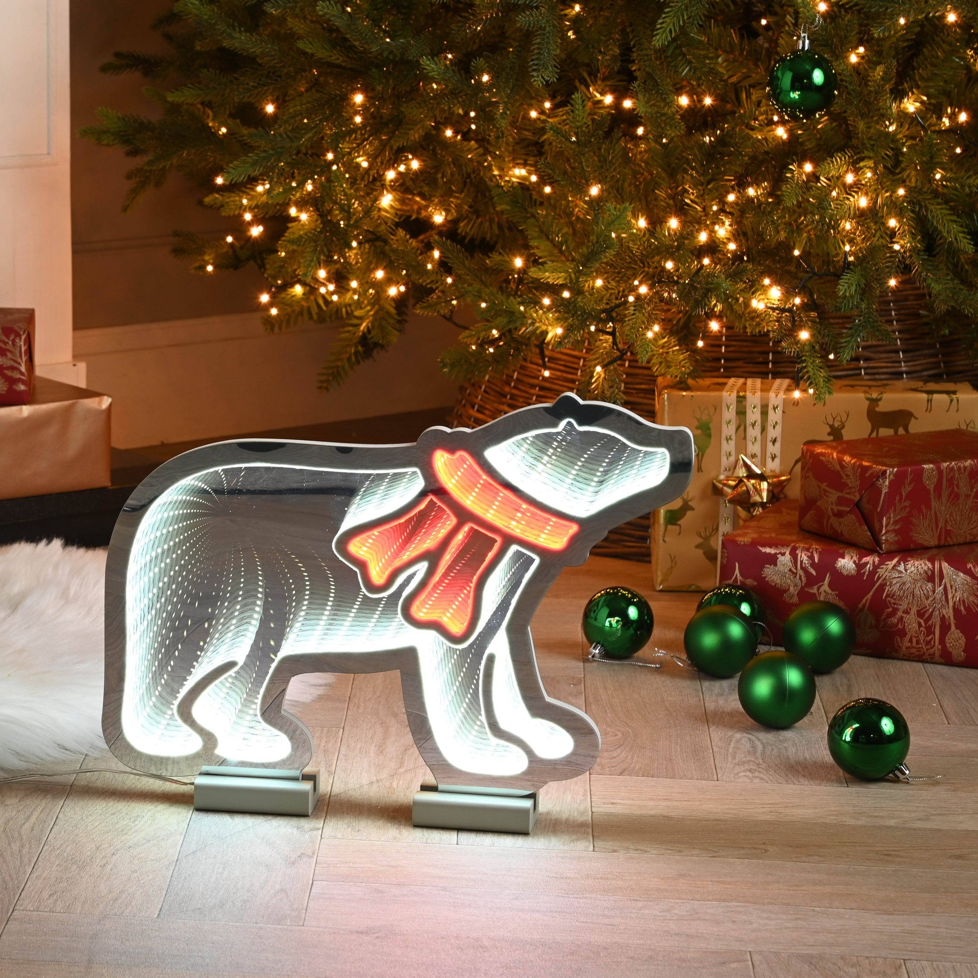 Polar Bear With Scarf Infinity Light - 40cm  -  60008690