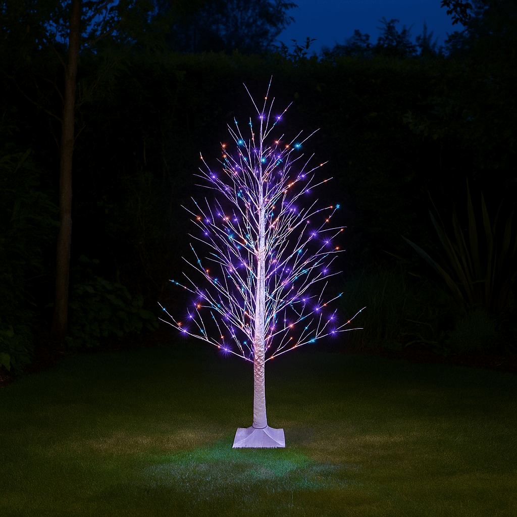 Christmas  -  LED Rainbow Twinkle Birch Tree - 5.9 Ft  -  60008737