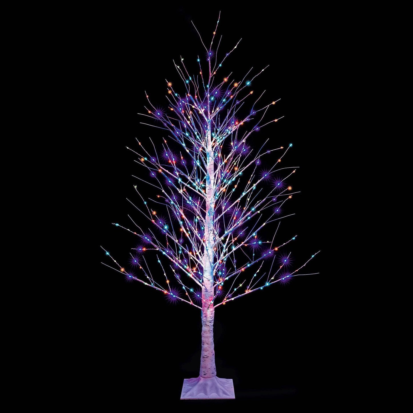 Christmas  -  LED Rainbow Twinkle Birch Tree - 6.9 Ft  -  60008737