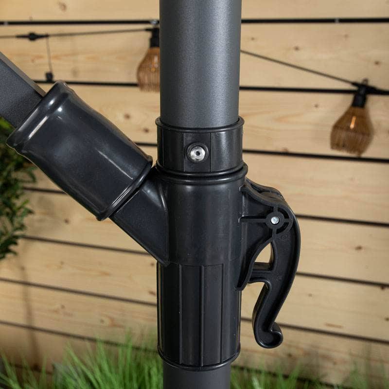 Gardening  -  Weatherking Cantilever Parasol 3M - Light Grey  -  60009013