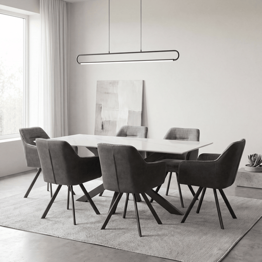 Furniture  -  Harper Table & 6 Dining Chairs  -  60009249
