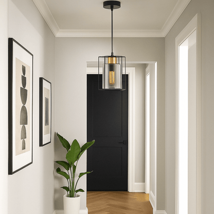 Lights  -  Montilla 1 Light Pendant - Black  -  60009284