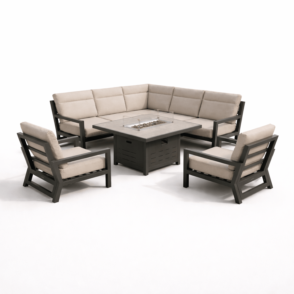 Gardening  -  Onyx Corner Firepit Set  -  60009404