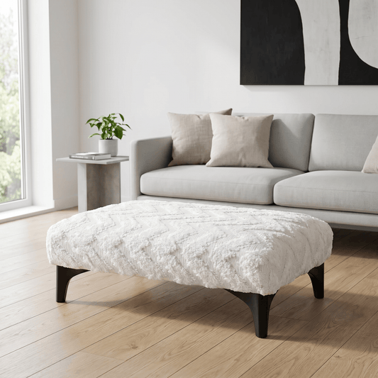 Furniture  -  Leon Footstool - Oyster  -  60009720