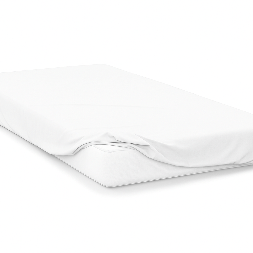 Homeware  -  200 Thread Count Fitted Bed Sheet - White Multiple Sizes  - 