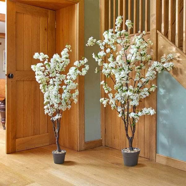 Gardening  -  Artificial  White Cherry Tree - 140cm  -  60010211