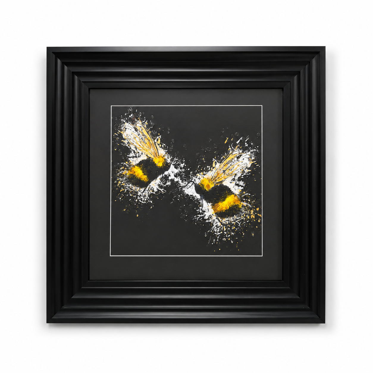 60010924 Bee Love Painting Black - 55 x 55cm