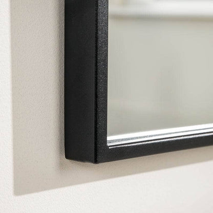 Mirrors  -  Black Arch Top Window Leaner Mirror 100x179cm  -  60010950