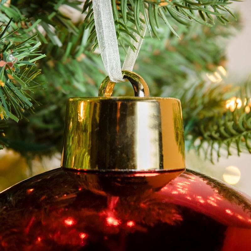Christmas  -  Red Shiny Large Bauble - 20cm  -  60011124