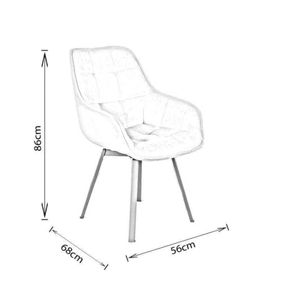 Furniture  -  Lincoln Round Dining Table & 4 Silver Montreal Dining Chairs  -  60011154