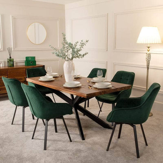 Furniture  -  Winslow Table & 6 Emerald Montreal Chairs  -  60011160