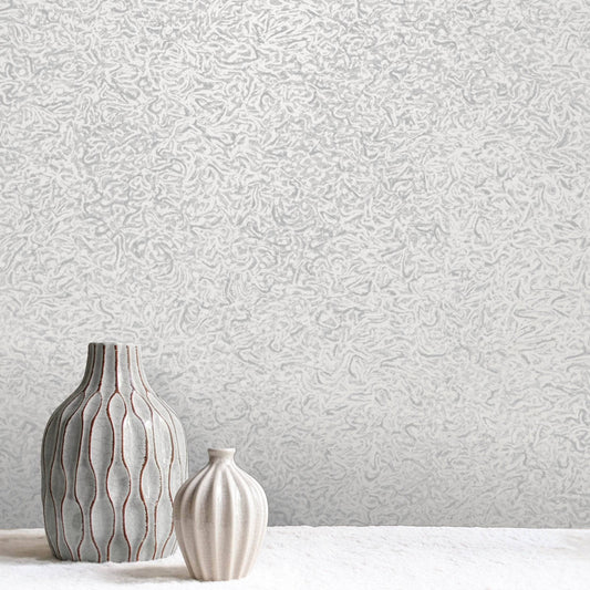 Wallpaper  -  Rasch B04 Ravella Textured Silver & Grey Wallpaper - 544220  -  60011357