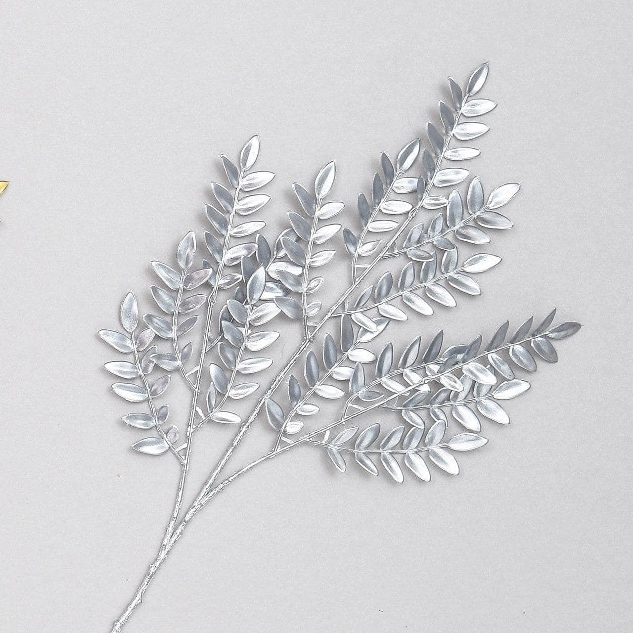 Christmas  -  Silver Leaf Spray - 66cm  -  60011524