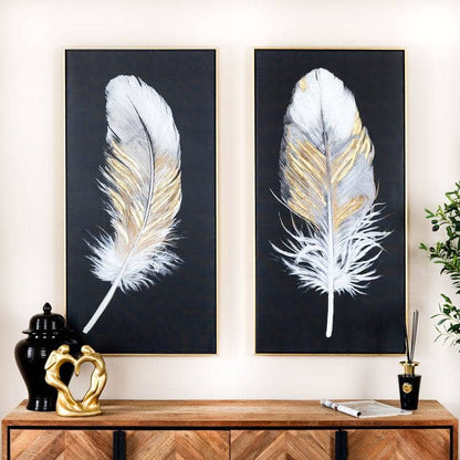Pictures  -  Feather Framed Canvas 2 - 60 x 120cm  -  60011581