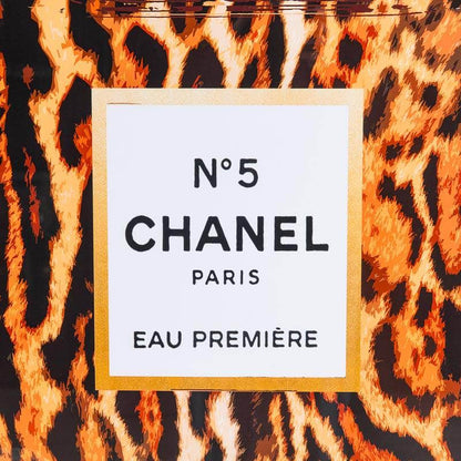 Pictures  -  Animal Print Chanel No5 Bottle Framed Picture - 70 x 100cm  -  60011747