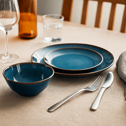 Kitchenware  -  Reactive Blue 12 Piece Dinnerset  -  60011784