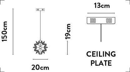 Lights  -  Milan LED Pendant Light - Satin Brass  -  60012024