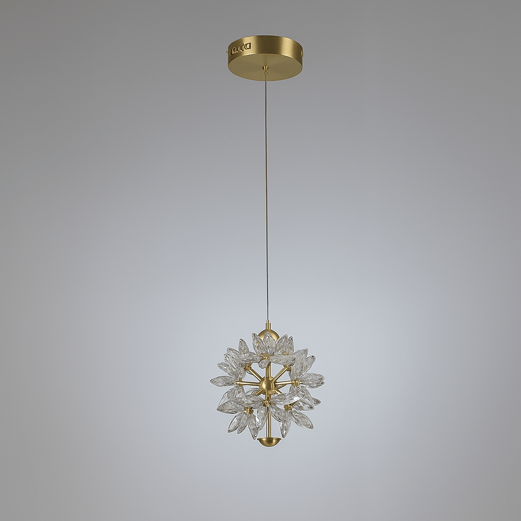 Lights  -  Milan LED Pendant Light - Satin Brass  -  60012024