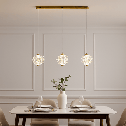 Lights  -  Milan 3 Light LED Bar Pendant Light - Satin Brass  -  60012025