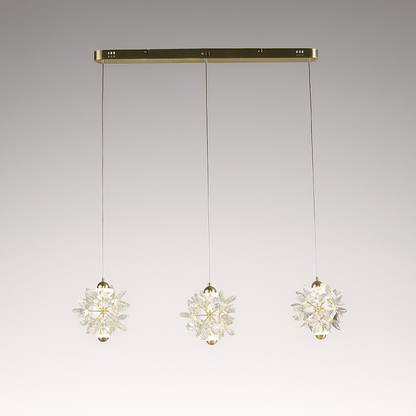 Lights  -  Milan 3 Light LED Bar Pendant Light - Satin Brass  -  60012025
