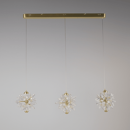 Lights  -  Milan 3 Light LED Bar Pendant Light - Satin Brass  -  60012025
