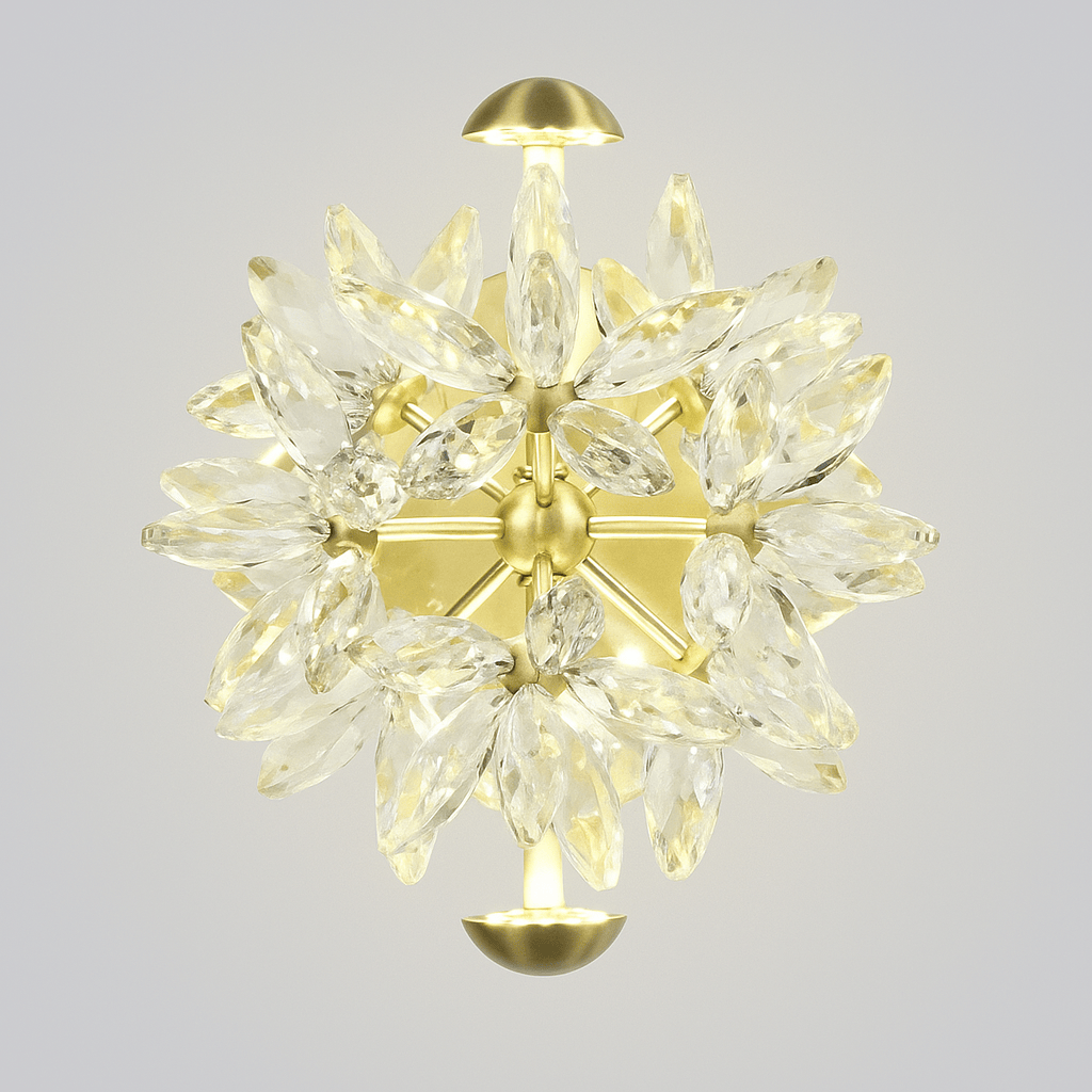 Lights  -  Milan LED Wall Light - Satin Brass  -  60012026