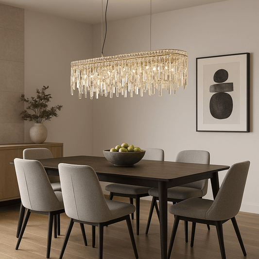 Lights  -  Naples 8 Light Pendant Light - Satin Brass  -  60012028