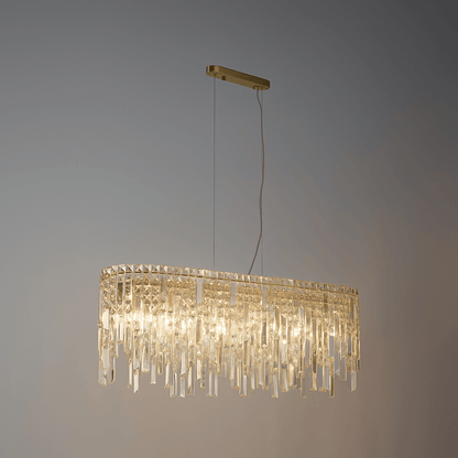Lights  -  Naples 8 Light Pendant Light - Satin Brass  -  60012028
