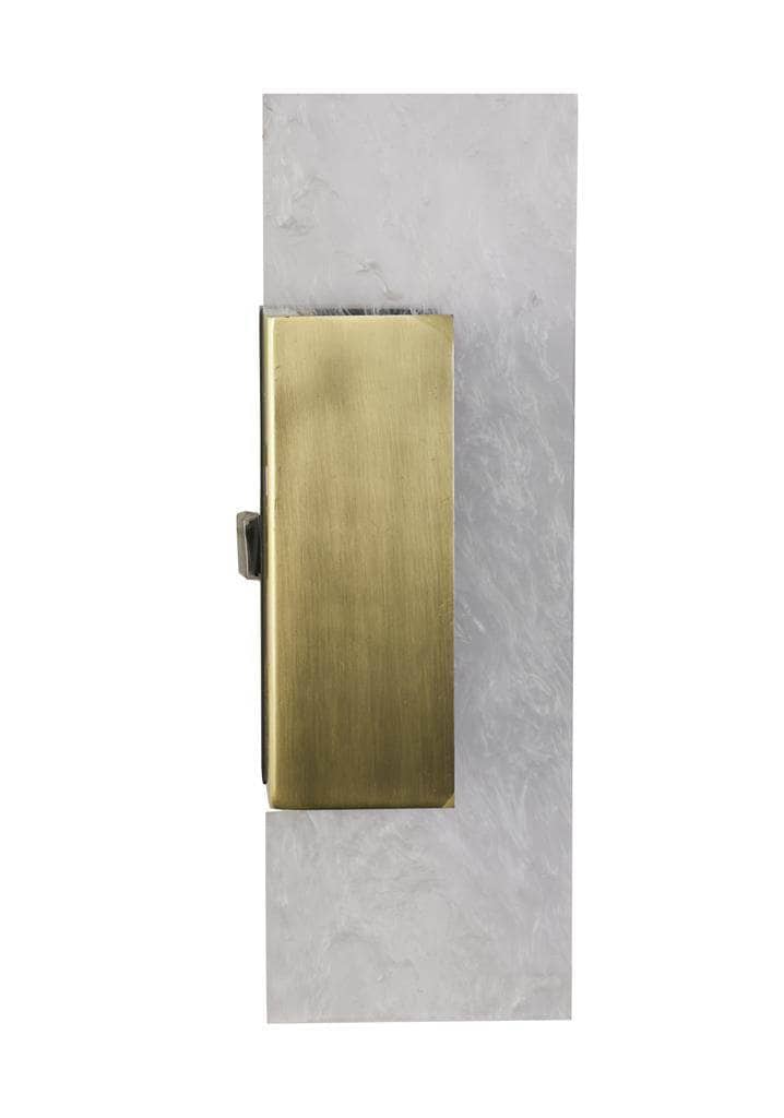 Lights  -  Venice Rectangle Wall Light - Satin Brass  -  60012031
