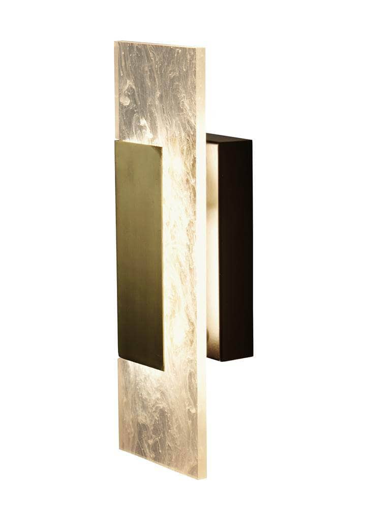 Lights  -  Venice Rectangle Wall Light - Satin Brass  -  60012031
