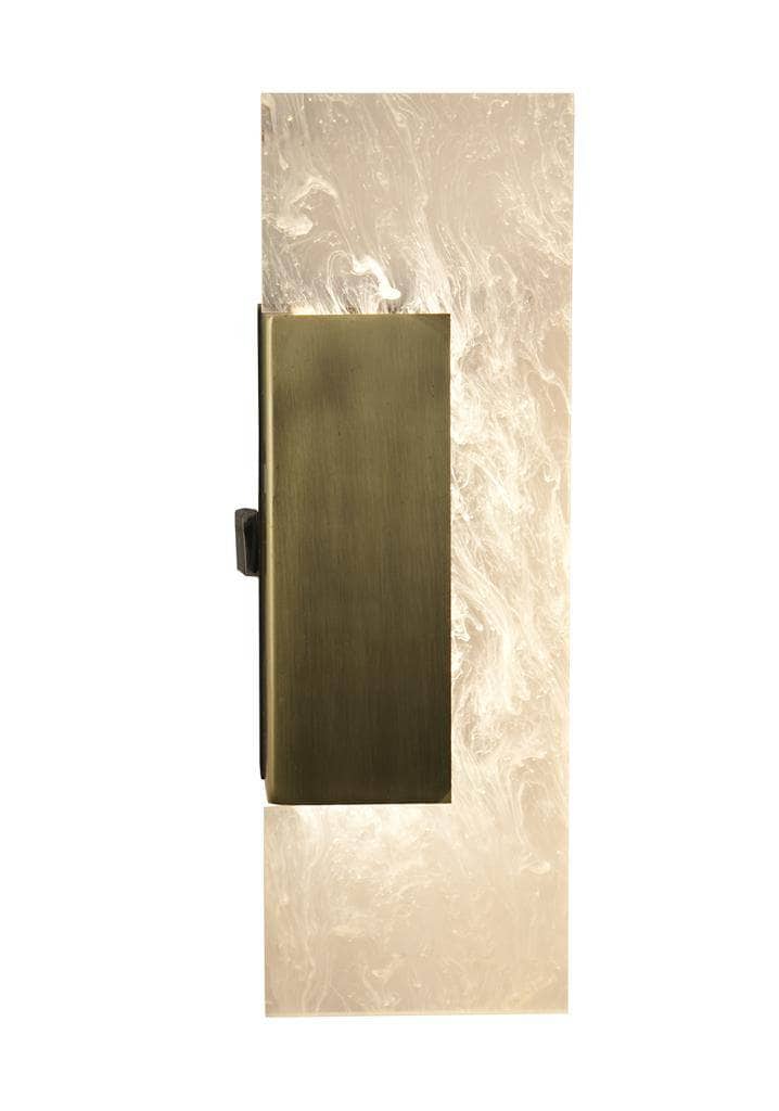 Lights  -  Venice Rectangle Wall Light - Satin Brass  -  60012031