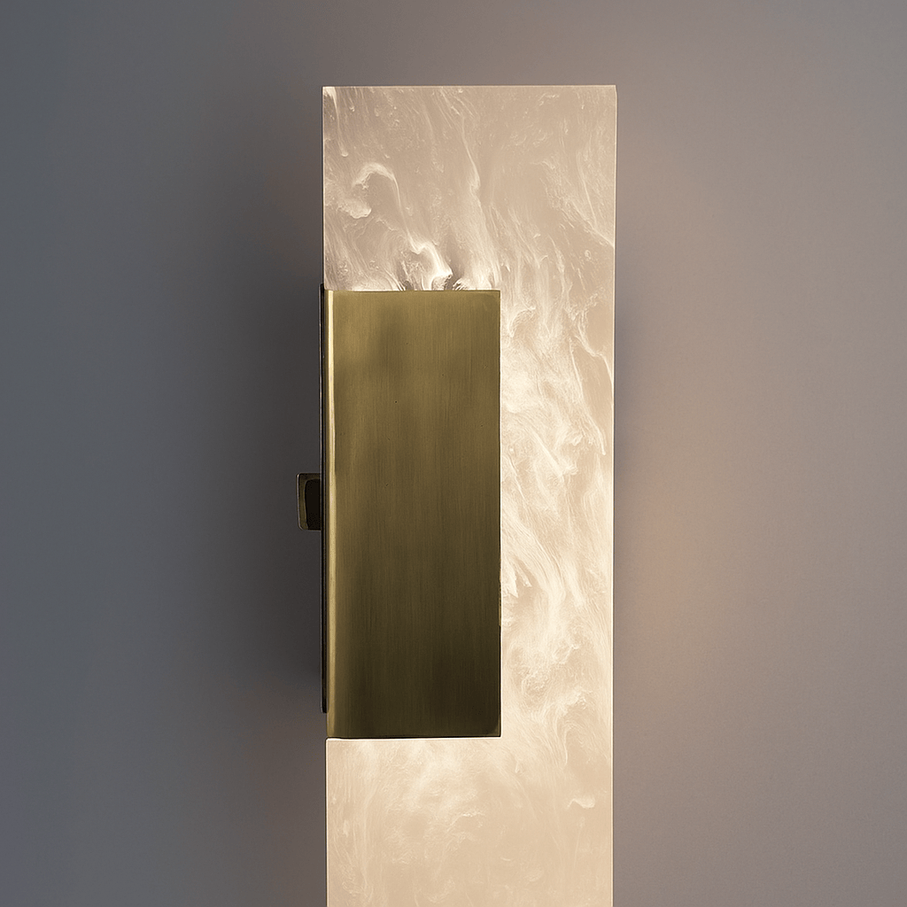 Lights  -  Venice Rectangle Wall Light - Satin Brass  -  60012031