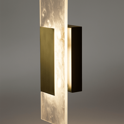 Lights  -  Venice Rectangle Wall Light - Satin Brass  -  60012031